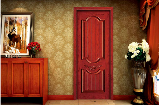 重慶鑫順來(lái)X-2014雕花扣線實(shí)木烤漆門(mén)
