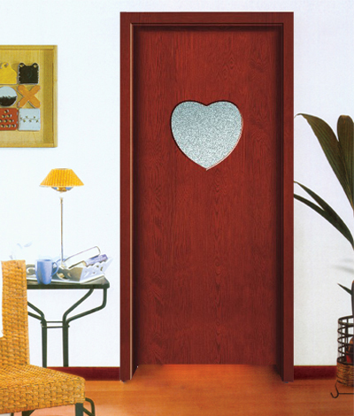 廠家直銷鑫順來XJS-146創意心型實木雕花烤漆門