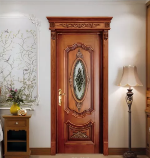 廠家直銷愉心X-4082復(fù)古實木烤漆門