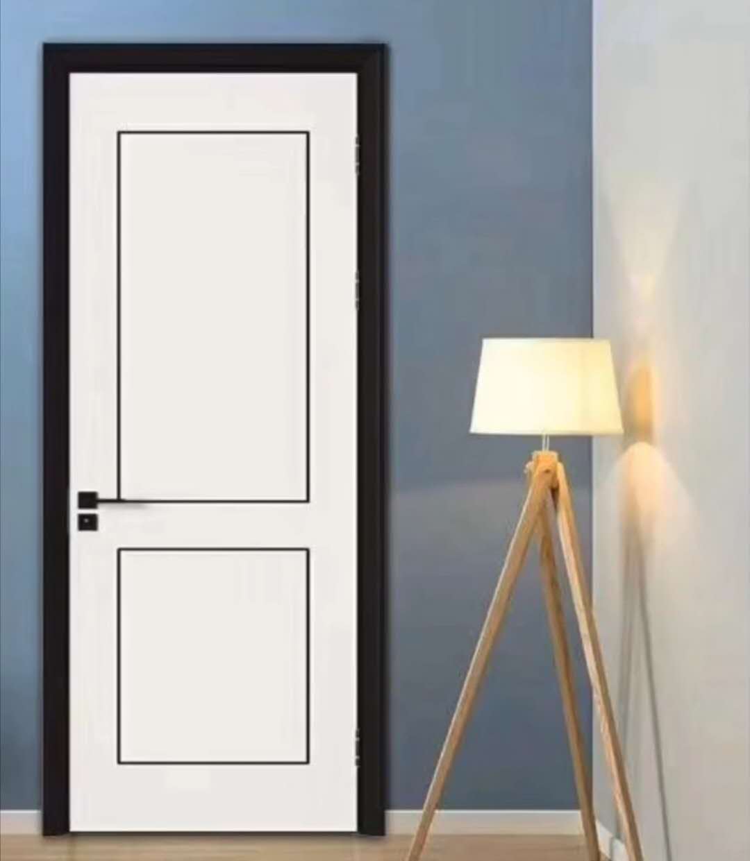 廠價直銷鑫順來X-8092平開叉色實木烤漆門