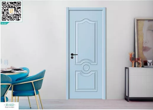 廠價新款鑫順來21-112掃碼豪華扣線地中海木門，掃二維碼看裝修風格