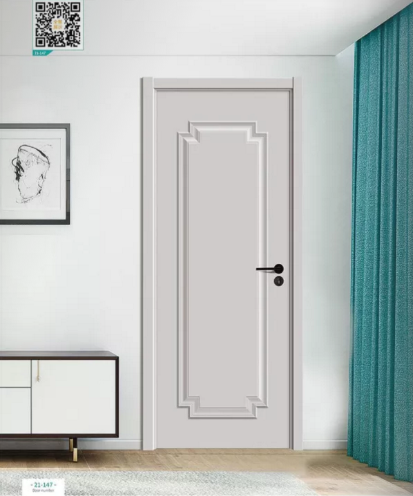 廠價新款鑫順來21-109掃碼帶扣線木門，掃二維碼看裝修風格