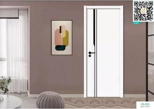 廠價新款鑫順來21-212掃碼叉色木門，掃二維碼看裝修風格